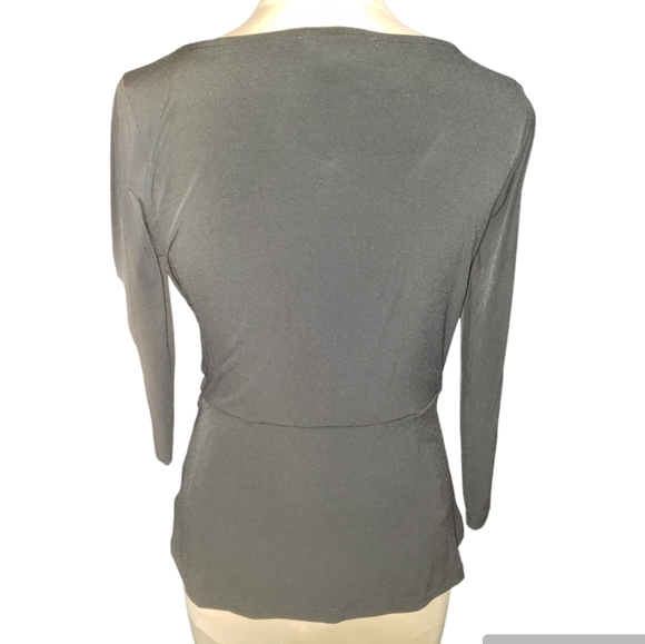 Michael Michael Kors Solid Twist 3/4 Sleeve Top - Picture 3 of 8